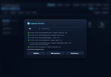 Upload-Verlauf